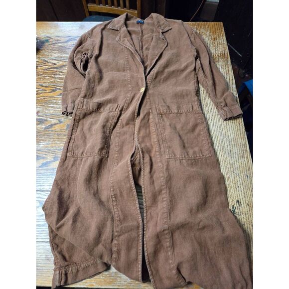Esby - Baronne Linen Duster in Clove sz XS - Picture 2 of 6